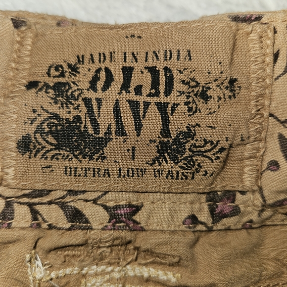 NWT! Y2k Mini Skirt Cargo Old Navy Ultra Low Waist Khaki Rope Belt 2000s NEW - Picture 8 of 16